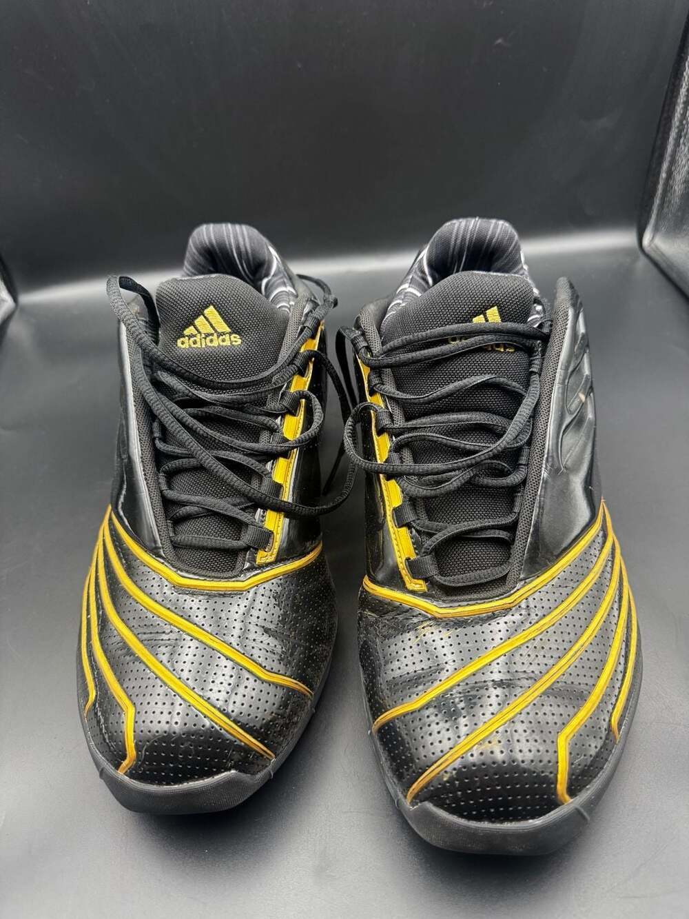 Adidas T-Mac 2 Restomod Basketball Shoes Black Gold Size 10.5